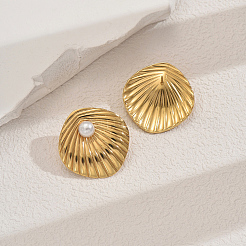Elegantes pendientes de rombo texturizado de acero inoxidable 201&nbsp;YK4954