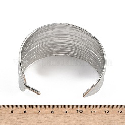 Braccialetti a polsino in acciaio inossidabile 304 per donna&nbsp;BJEW-P362-03P