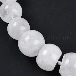 Colliers de perles graduées en cristal de quartz naturel pour femmes et hommes&nbsp;NJEW-K388-02E