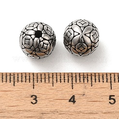 Rund mit Kreuz 304 Edelstahlperlen&nbsp;STAS-E215-01AS