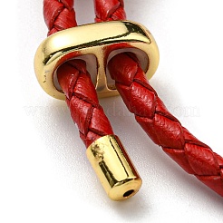 Lederarmbänder geflochtene Schnur&nbsp;BJEW-G675-06G-15