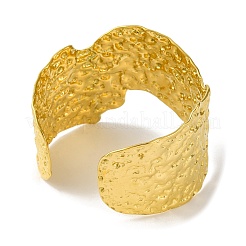 Ionenplattierung (IP) Twist breite 304 Edelstahl Manschette Armreifen für Frauen&nbsp;BJEW-B104-20G