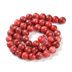 Brins de perles teints en turquoise naturelle&nbsp;TURQ-U001-02C