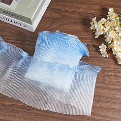 5 Yards plissiertes Spitzenband aus Polyester&nbsp;OCOR-GF0004-84D