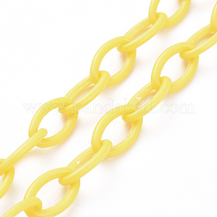 Colliers de chaîne de câble en plastique ABS personnalisés&nbsp;NJEW-JN03310-04