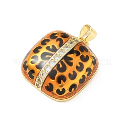 Pendentifs en laiton zircon cubique transparent&nbsp;KK-A303-17C-G