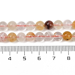 Natürliche eisenhaltige Quarzperlenstränge&nbsp;G-U026-A08-6mm