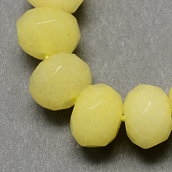 Natürliche weiße Jade Perlenstränge&nbsp;G-R171-2x3mm-M