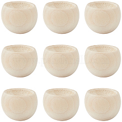 10 diffusore di aromaterapia in legno semicircolare&nbsp;AJEW-GF0015-18A