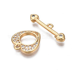 Fermagli a ginocchiera in zircone chiaro micro pavè di ottone&nbsp;KK-Q278-005-NF