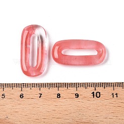 Ovale Anhänger aus Kirschquarzglas&nbsp;G-N342-105D