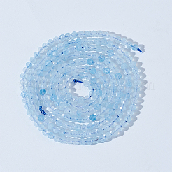 2 Strang natürliche Aquamarinperlenstränge&nbsp;G-ME0001-18