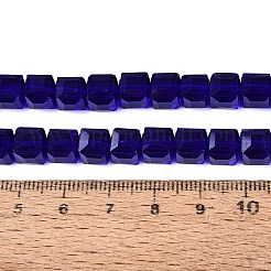 Fili di perline do vetro trasparente&nbsp;GLAA-R041-8x8mm-A13