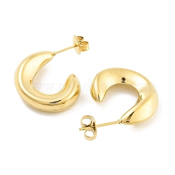 Boucles d'oreilles créoles en acier inoxydable 304 avec placage ionique (IP) pour femmes&nbsp;EJEW-C096-14G