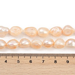 Fili di perle di perle d'acqua dolce coltivate naturali&nbsp;PEAR-P064-20K-01C