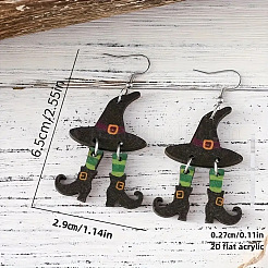 Orecchini pendenti a forma di cappello in acrilico&nbsp;FS-WG6F960-01