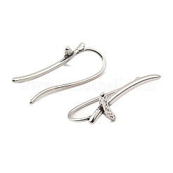 Orecchini pendenti in acciaio chirurgico inossidabile 316 argento antico&nbsp;EJEW-D096-06E-AS