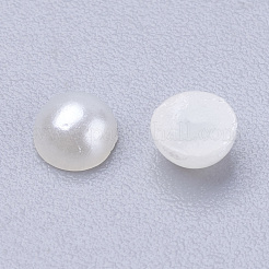 4 mm mezzo cabochons rotondi acrilici di arte del chiodo decorazioni gioiello&nbsp;X-OACR-H001-3