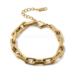 Rechteckige Gliederarmbänder aus Edelstahl 304 für Damen&nbsp;BJEW-A152-02G