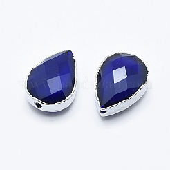 Cuentas de vidrio facetadas&nbsp;GLAA-F071-14x10mm