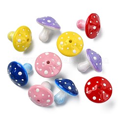 10pcs 5 Farben undurchsichtige Acrylperlen&nbsp;MACR-FS0002-44