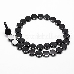 Natürliche schwarze Onyxperlenstränge&nbsp;G-P161-34-14x4mm