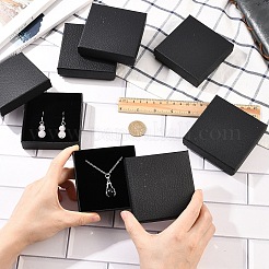 6 boîte à collier carrée en carton&nbsp;CBOX-YW0001-05A