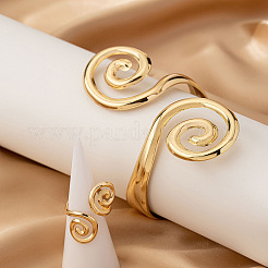 Spirallegierung Manschette Armreif & Manschette Ringe Sets&nbsp;FS-WG54C48-01