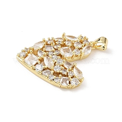 Pendentifs en laiton zircon cubique transparent&nbsp;KK-B141-03G-02