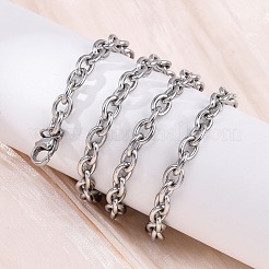 201 collane a catena in acciaio inossidabile&nbsp;NJEW-Q013-12B-P