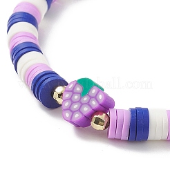 Set di braccialetti elastici da surfista heishi in argilla polimerica fatti a mano in stile 6pcs 6&nbsp;BJEW-TA00204