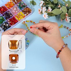 2 Beutel imitierte künstliche Kristallglasperlen&nbsp;GLAA-SZ0001-95B-05