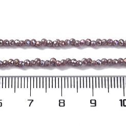 Transparentes perles de verre de galvanoplastie brins&nbsp;EGLA-H107-01A-B05