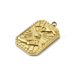 Placcatura ionica (ip) ciondoli in acciaio inossidabile 304&nbsp;STAS-B058-18G-01