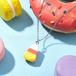 Colliers avec pendentifs en résine&nbsp;NJEW-JN04845