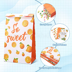 12 stücke 4 arten obst gedruckt rechteck papier geschenk süßigkeiten taschen für geburtstag&nbsp;ABAG-TA0001-69
