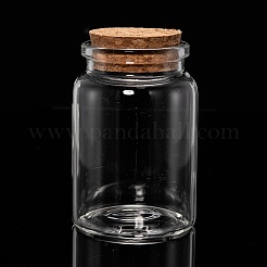 Glas Glasflaschen Wulst Behälter&nbsp;LS-AJEW-S074-03B
