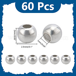 60pcs 925 perles en argent sterling&nbsp;STER-AR0001-20