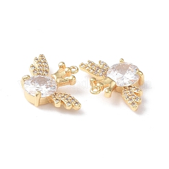 Pendentifs avec zircon cubiques à micro-pavés en laiton&nbsp;KK-I702-38G