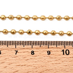 Colliers à chaîne à billes en acier inoxydable 304 de 3 mm pour femmes&nbsp;NJEW-B134-09B-G