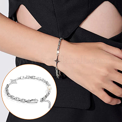 10 pz. 925 fermagli a moschettone in argento sterling placcati in rodio&nbsp;STER-BC0001-59