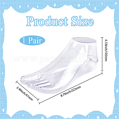 Soporte de pie de PVC para pie&nbsp;AJEW-CY0002-69B