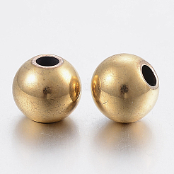 Abstandshalter aus Edelstahlperlen 304&nbsp;LS-STAS-P197-037G-8mm