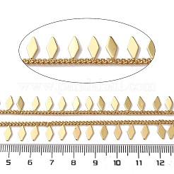 Messing-Rhombus-Anhänger Gliederketten&nbsp;CHC-H113-06G