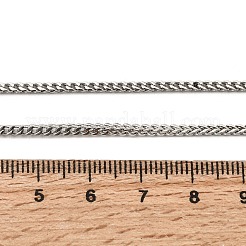 Unisex-Halsketten aus Edelstahl 304 mit Panzerkette&nbsp;NJEW-K305-18P