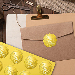 34 Blatt selbstklebende Aufkleber mit Goldfolienprägung&nbsp;DIY-WH0509-060