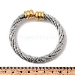 Bracciali a polsino in acciaio inossidabile 304&nbsp;BJEW-P310-26A-GP