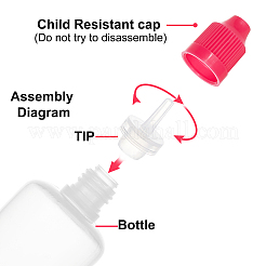 Plastikflüssigkeitsflasche&nbsp;DIY-BC0004-13