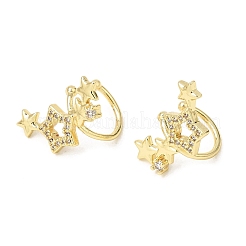 Boucles d'oreilles en laiton avec micro pavé de zircone cubique pour femmes&nbsp;CU-CBAE7DF-22G