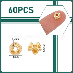 60 Stück Messing-Abstandsperlen&nbsp;KK-UN0005-17